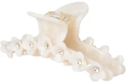 Bright Flower Clip - White