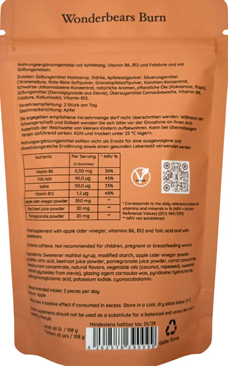 BURN - Apple Cider Vinegar Pouch
