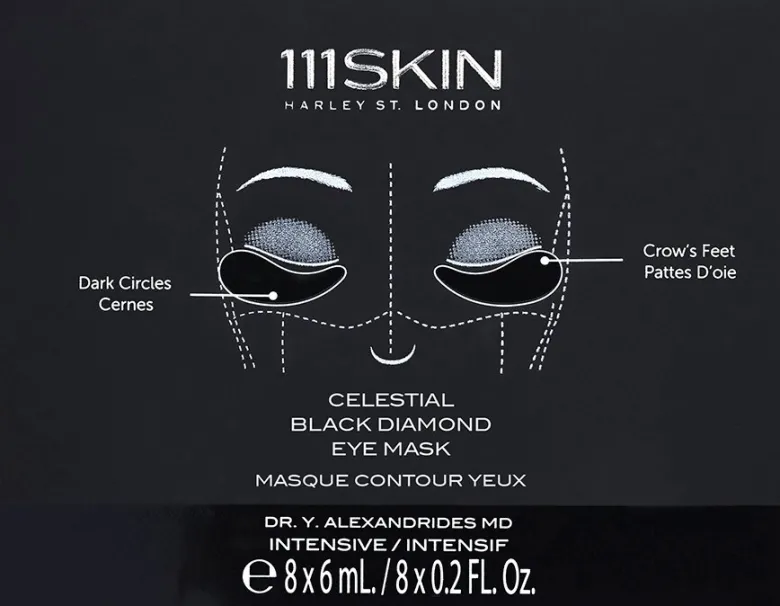 Celestial Black Diamond Eye Mask
