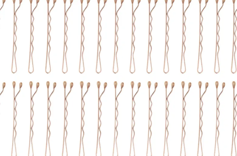 Clip Kit with 4 Alligator Clips and 30 Rose Gold Bobby Pins