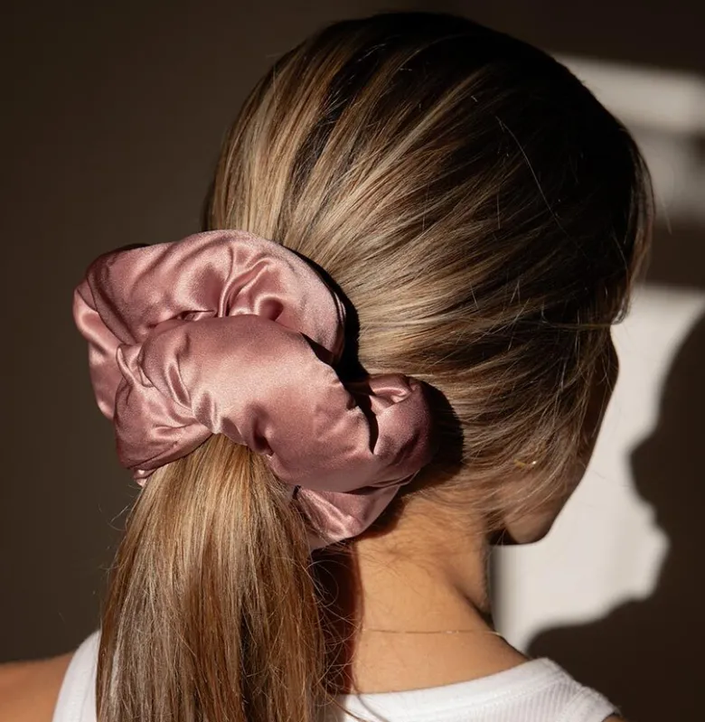 Damask Rose Pillow Scrunchie
