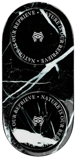 Double Black Marble Tray