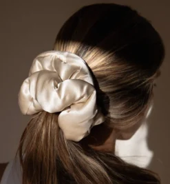 Dusty Gold Pillow Scrunchie