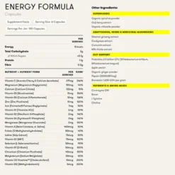 Energy Formula Capsules - 30 days