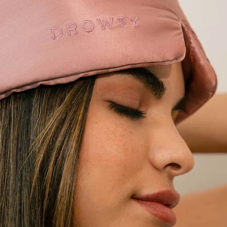 Eyelash Protecting Silk Sleep Mask - Damask Rose