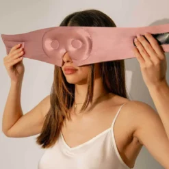 Eyelash Protecting Silk Sleep Mask - Damask Rose