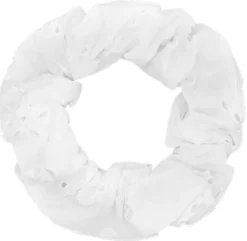 Floral Broderie Scrunchie
