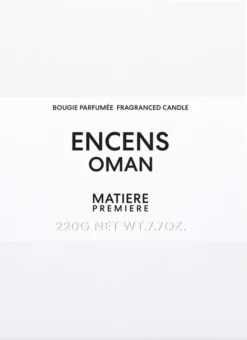 Fragranced Candle Encens Oman