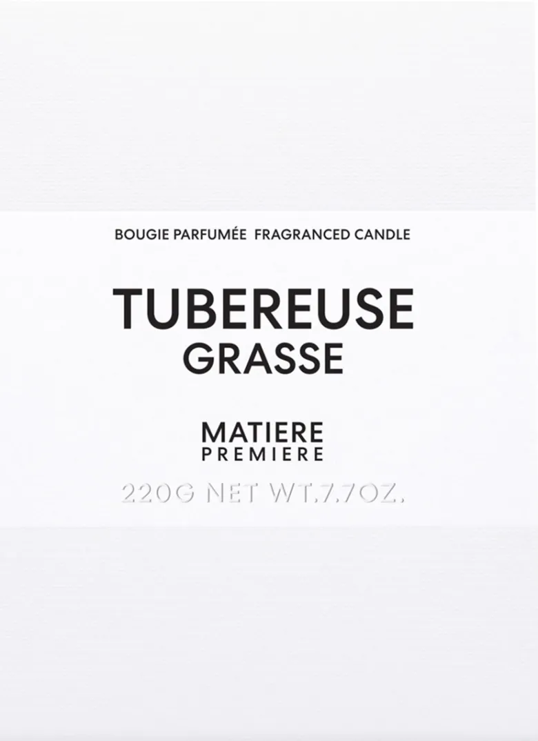 Fragranced Candle Tubereuse Grasse