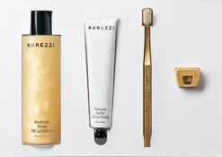 Gift Box - Medium - Gold/White