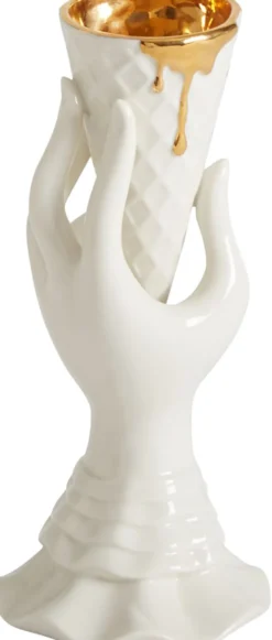 GILDED I-SCREAM VASE