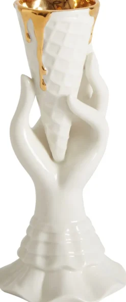 GILDED I-SCREAM VASE
