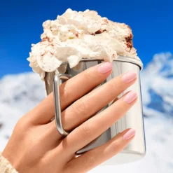 Green Nail Lacquer MILKY PINK