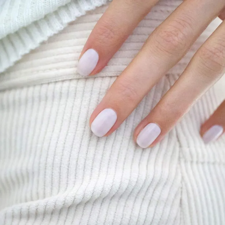 Green Nail Lacquer MILKY WHITE