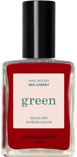 Green Nail Lacquer Red Cherry