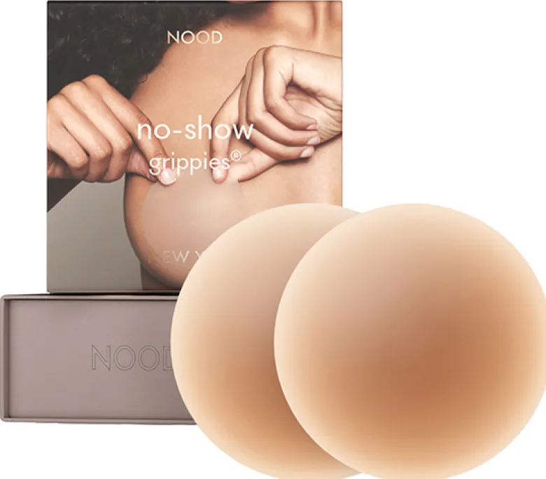 Grippies No-Show NON-Adhesive, Reusable Round Nipple Covers