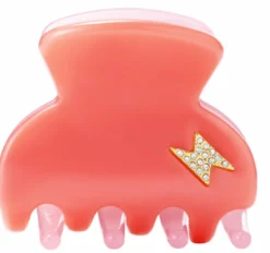 Hair Claw Coral Blush Small