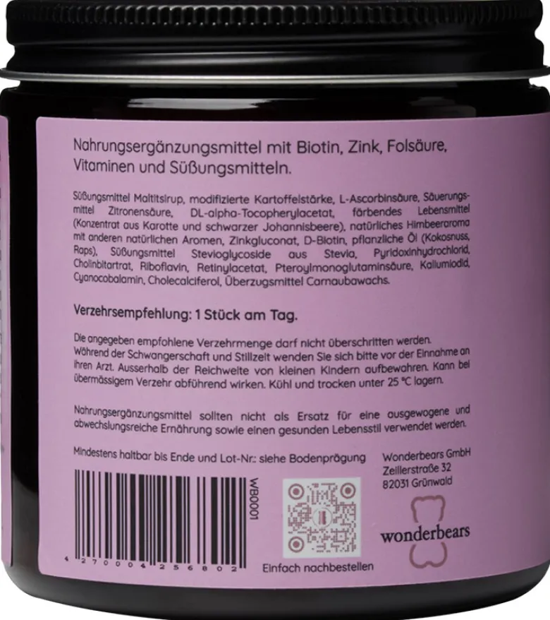 Hair - high Biotin Dose pink