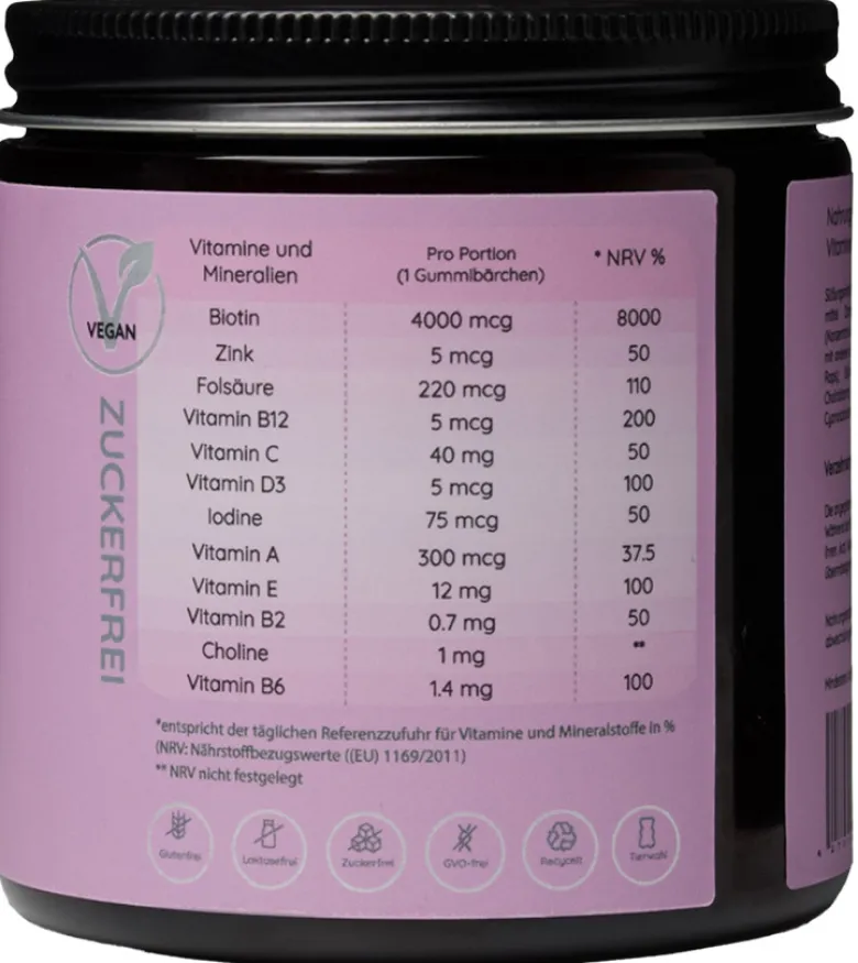 Hair - high Biotin Dose pink
