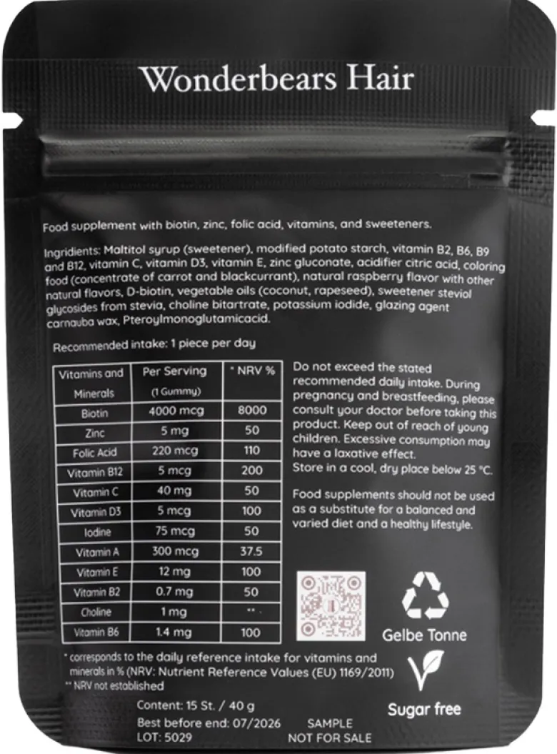 Hair- high Biotin Pouch