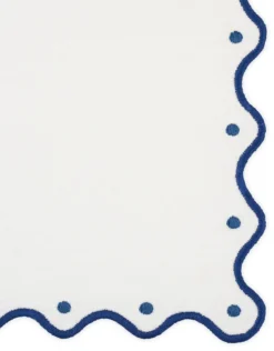 JAIPUR COCKTAIL NAPKIN - BLUE AND WHITE