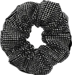 Kelly Crystal Scrunchie - Black Diamond