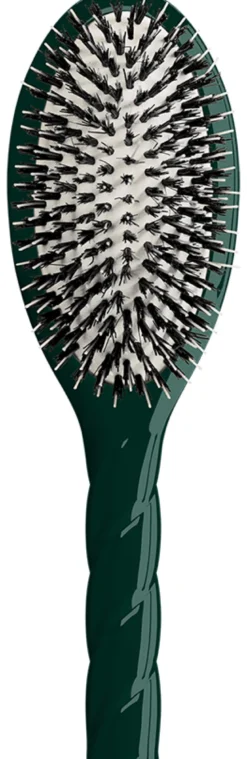 Large Brush Emerald Green 02 Essential Boar and Nylon Bristles