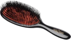 Large Extra Boar Bristle Hairbrush B1 - Dark Ruby