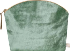 LAVENDER MAKE UP BAG JADE SILK VELVET