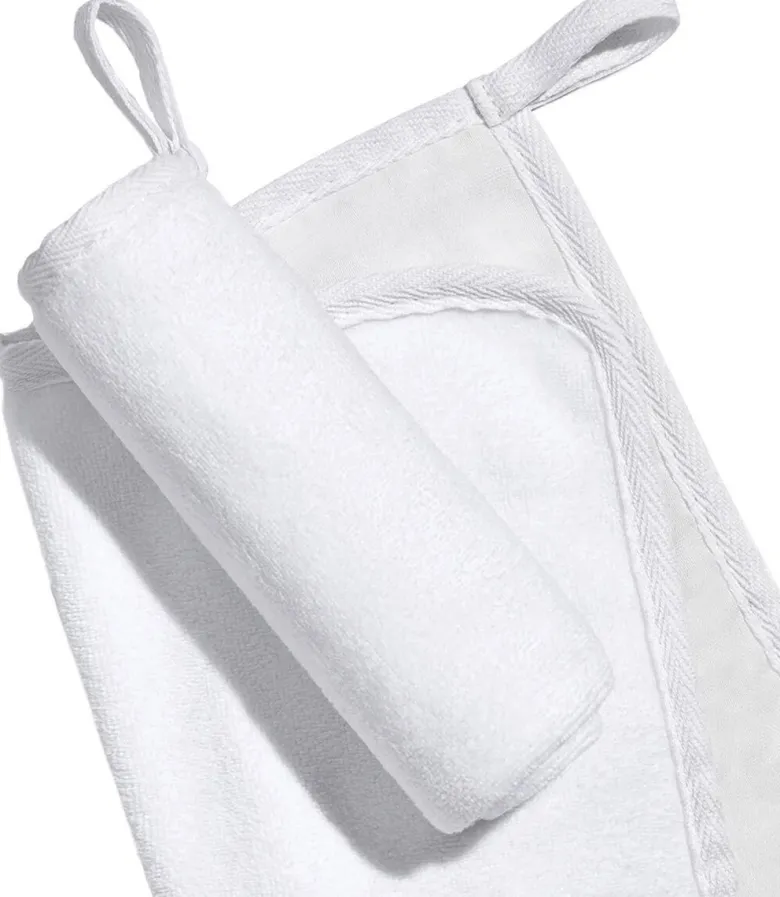 LUXURIOUSLY GENTLE CLEANSING AND EXFOLIATING CLOTHS - White