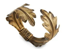 MAGNOLIA NAPKIN HOLDER - BRASS