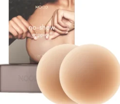 No-Show Adhesive and Reusable Round Nipple Covers