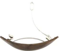 Oval Chérie Clip - Brown
