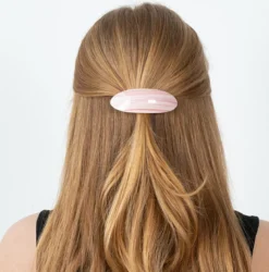 Oval Chérie Clip - Light Pink