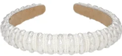 Perlé Headband Small - White