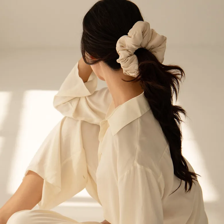 Pillow Scrunchie - Dusty Gold