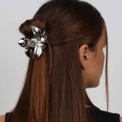 Plumeria Metallic Big - Silver