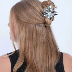 Plumeria Metallic Big - Silver