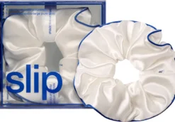 Pure Silk Jumbo Scrunchie - courtside