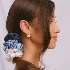 pure silk large scrunchies