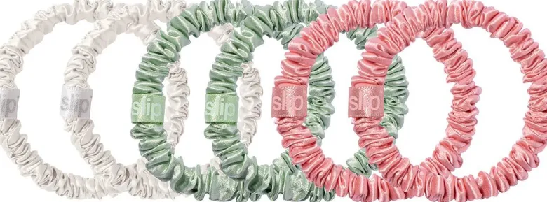 Pure Silk Skinny Scrunchies