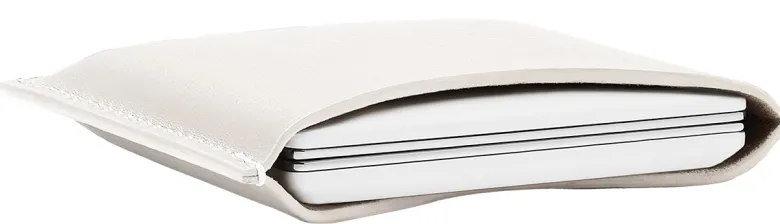 Refillable Fine Leather Compact Case