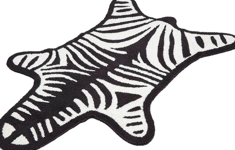 REVERSIBLE ZEBRA BATHMAT