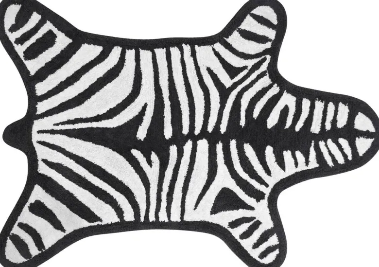 REVERSIBLE ZEBRA BATHMAT