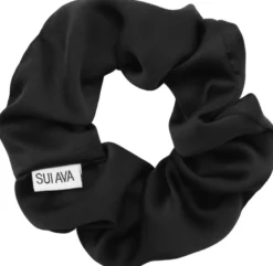 Ribbon Scrunchie -Black