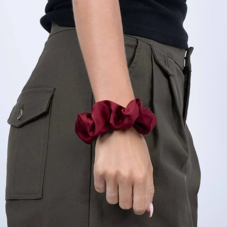 Ribbon Scrunchie - French Wine