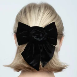Rosie Velvet Bow - Black