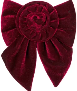 Rosie Velvet Bow - Bordeaux