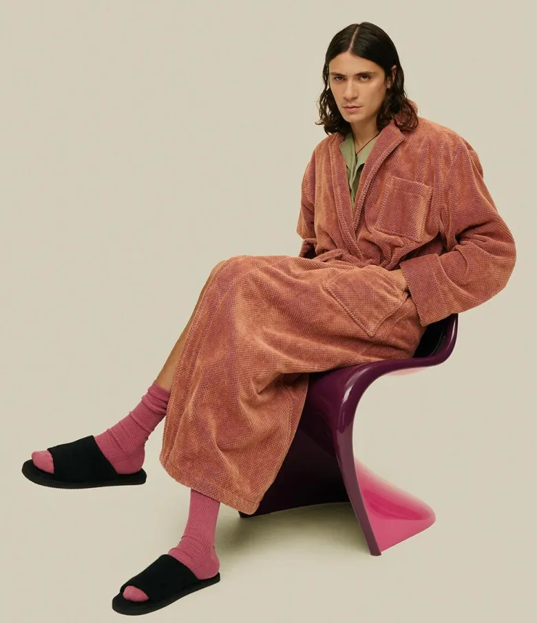 Roza Velour Long Robe