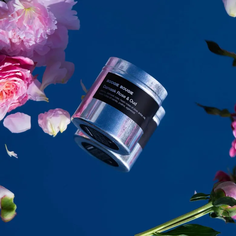 Scented Candle Damask Rose & Oud